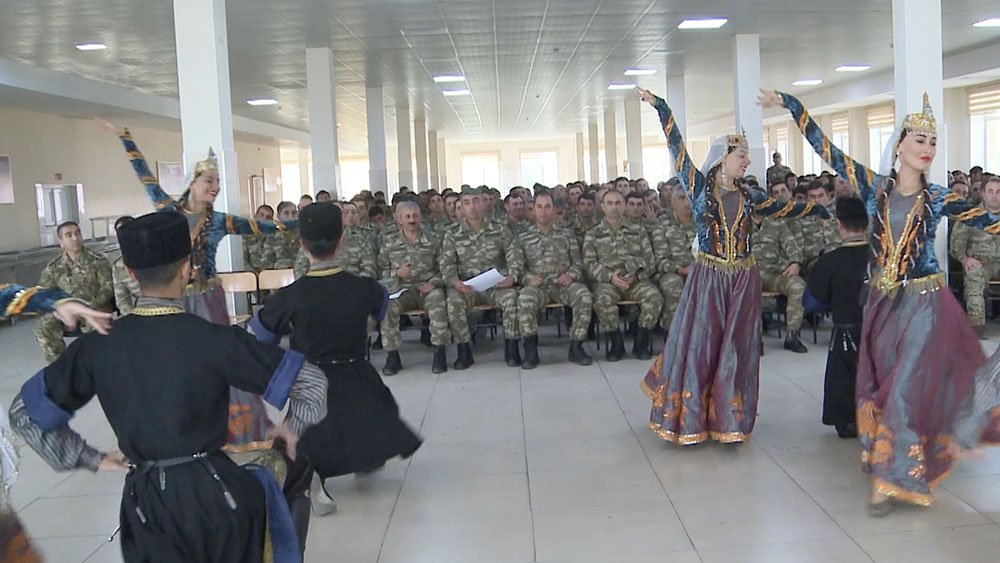 Hərbi hissədə hərbi təlim toplanışı başa çatıb - VİDEO