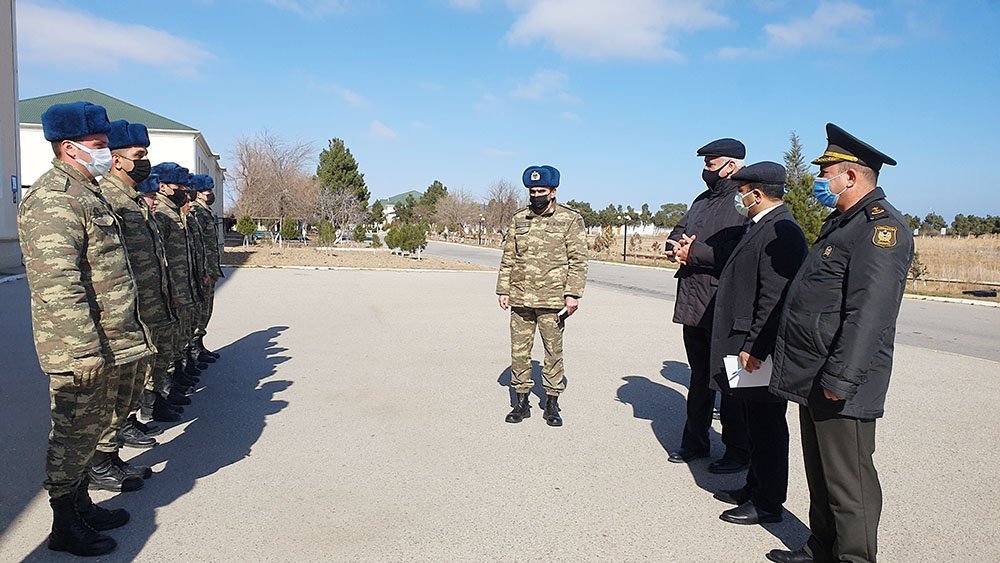 Ombudsman Aparatının nümayəndələri HHQ-nin hərbi hissəsində olublar