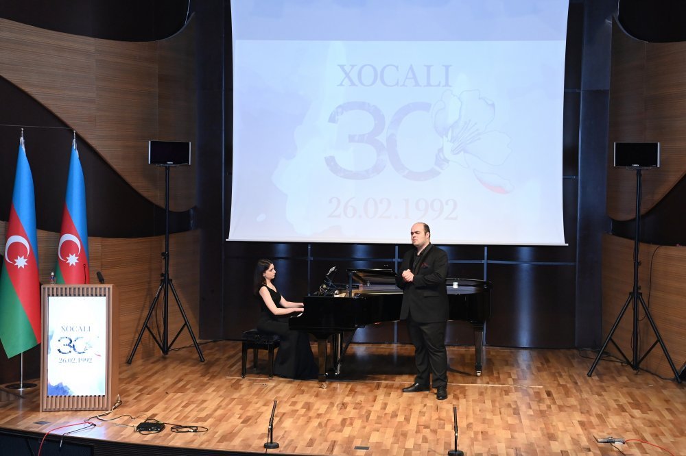 Azərbaycan Xarici İşlər Nazirliyinin təşkilatçılığı ilə Xocalı soyqırımının 30-cu ildönümünə həsr olunmuş konfrans keçirilib