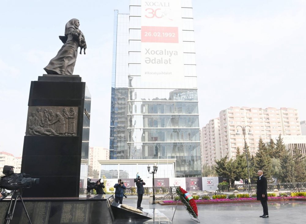 Xocalı soyqırımının 30-cu ildönümü ilə əlaqədar Bakıda ümumxalq yürüşü keçirilib