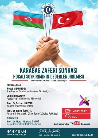 Türkiyədə “Qarabağ Zəfərindən sonra Xocalı soyqırımının dəyərləndirilməsi” adlı videokonfrans keçirilib