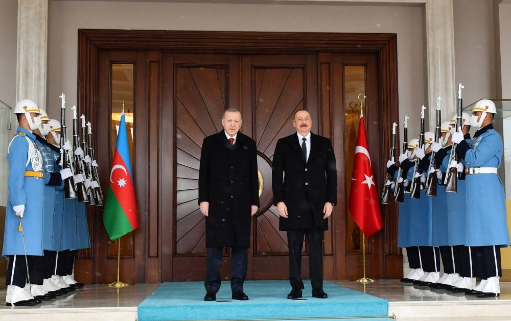 İlham Əliyev ilə Türkiyə Prezidenti Rəcəb Tayyib Ərdoğan arasında görüş keçirilib - VİDEO