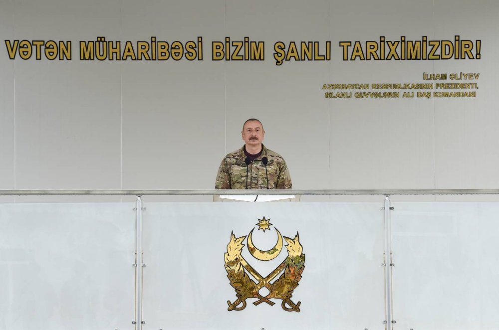 Prezident, Müzəffər Ali Baş Komandan İlham Əliyev Kəlbəcər rayonunda hərbi hissənin açılışında iştirak edib