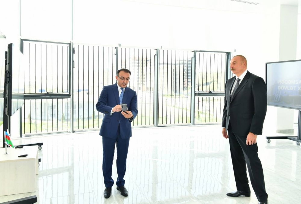 2 saylı Sumqayıt regional “ASAN xidmət” Mərkəzi istifadəyə verilib Prezident İlham Əliyev açılışda iştirak edib